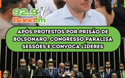 Após protestos por prisão de Bolsonaro, Congresso paralisa sessões e convoca líderes