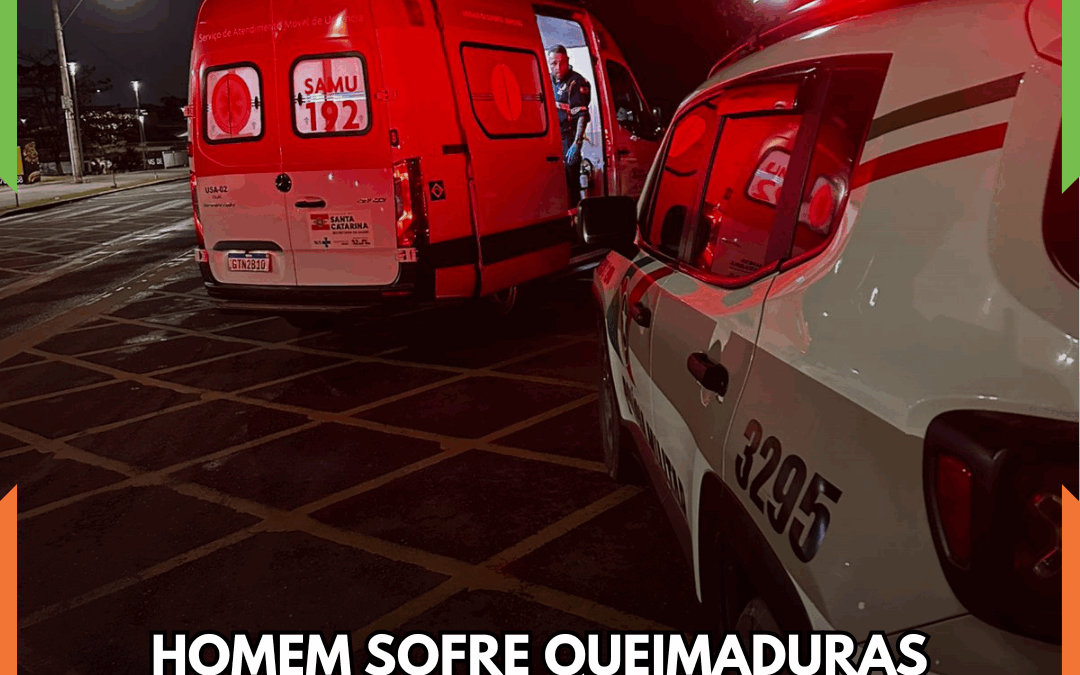 Homem sofre queimaduras graves em incêndio sob ponte do bairro São Vicente, em Itajaí