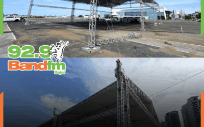 Estrutura da Marejada 2025 começa a ser montada no Centreventos de Itajaí