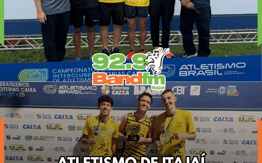 Atletismo de Itajaí conquista duas medalhas de ouro no Brasileirão Sub-20