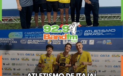 Atletismo de Itajaí conquista duas medalhas de ouro no Brasileirão Sub-20