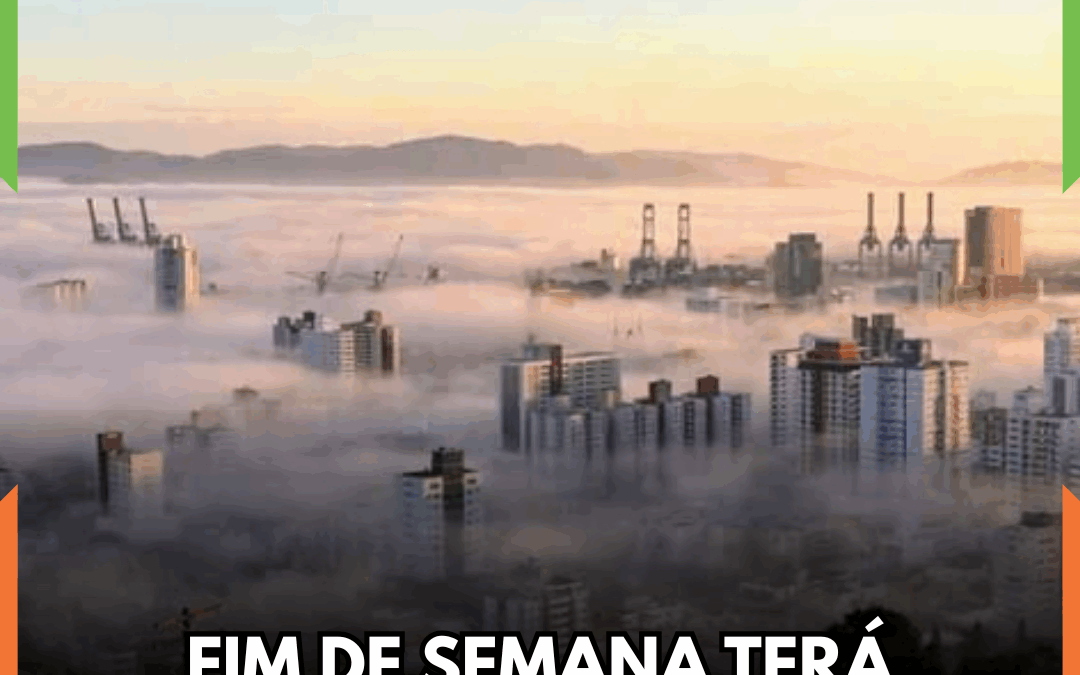 Fim de semana terá tempo firme com períodos de sol em Itajaí