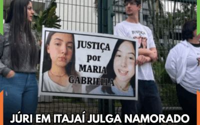 Júri em Itajaí julga namorado preso acusado de feminicídio de Maria Gabriella, morta com apenas 14 anos