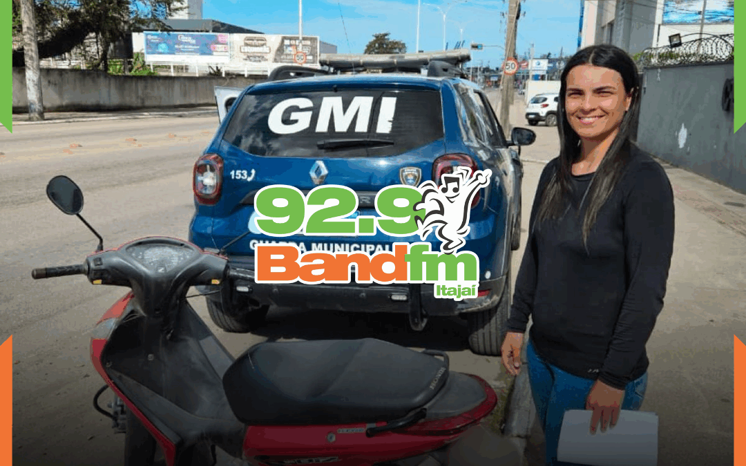 GMI e Codetran recuperam motoneta furtada em Itajaí