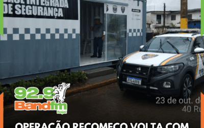 Operação Recomeço volta com base fixa através de contêiner na entrada do bairro Nossa Senhora das Graças, em Itajaí