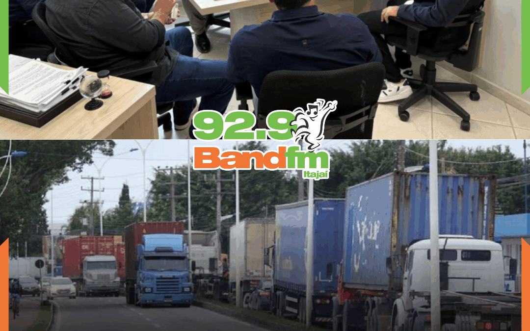 Município e Porto de Itajaí definem estratégias para redução da fila de espera em frente ao terminal