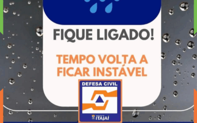 Defesa Civil mantém Itajaí em estado de atenção devido à chuva e risco de temporais nesta quarta (29)