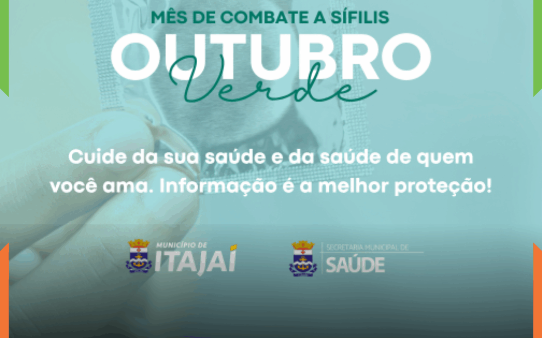 OUTUBRO VERDE: Itajaí intensifica ações de combate à sífilis e reforça importância do diagnóstico precoce