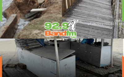 Maré de tempestade causa destruição na orla e leva Itapema a decretar situação de emergência