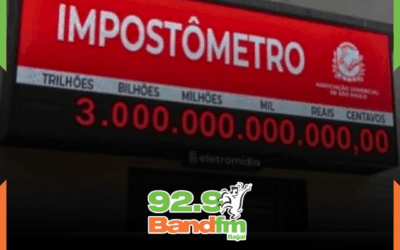 É O AMOR!🎵 Impostômetro ultrapassa R$ 3 trilhões e bate recorde no país