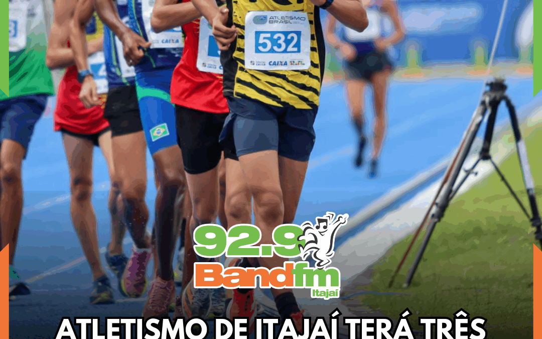 Atletismo de Itajaí terá três representantes na Seleção Brasileira Sub-20 que disputará o Sul-Americano no Peru