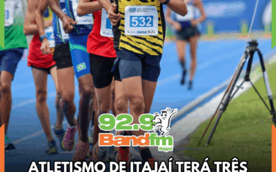 Atletismo de Itajaí terá três representantes na Seleção Brasileira Sub-20 que disputará o Sul-Americano no Peru