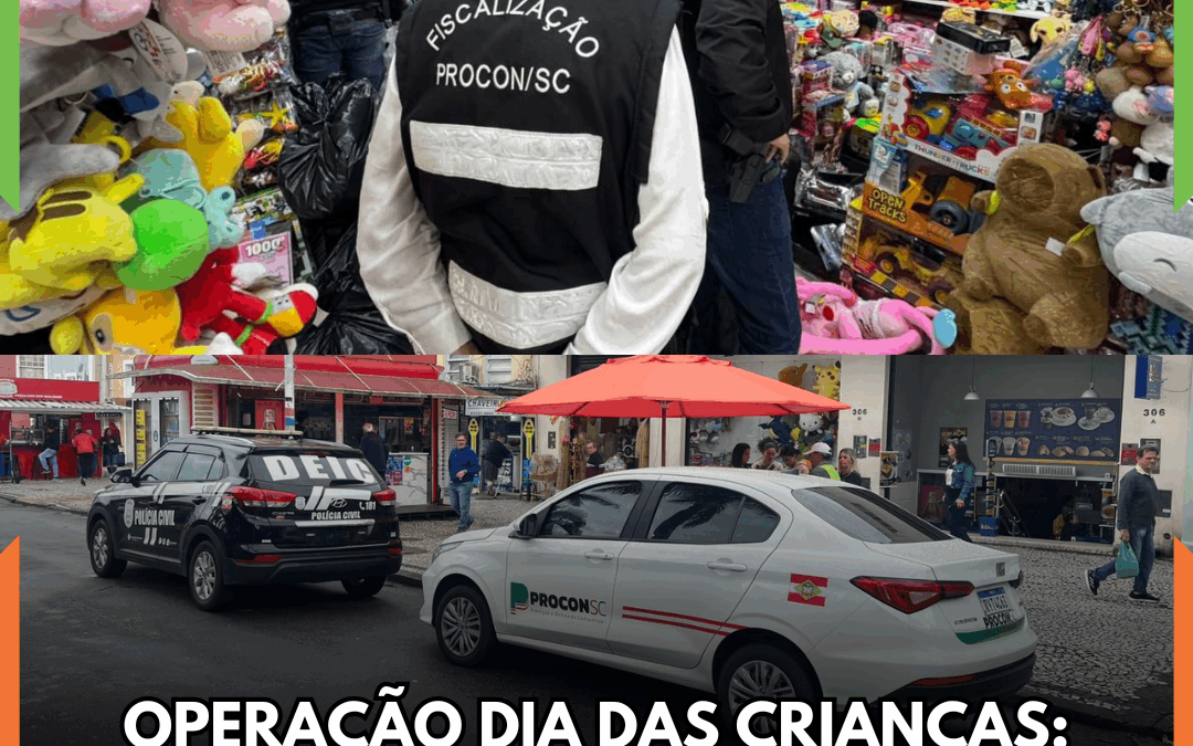 OPERAÇÃO DIA DAS CRIANÇAS: Polícia Civil apreende mais de 2 mil brinquedos falsificados no Centro de Floripa