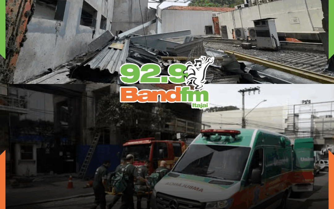 Desabamento de obra em hospital de Blumenau deixa um morto e seis feridos