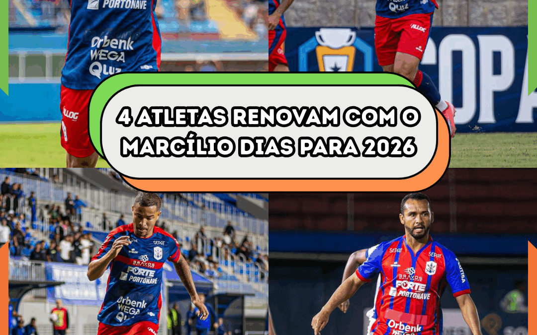 Quatro atletas renovam com o Marcílio Dias para 2026