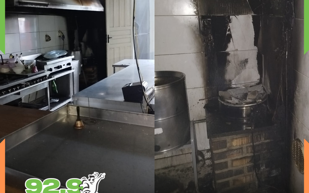 Incêndio em restaurante mobiliza bombeiros no Centro de Itajaí
