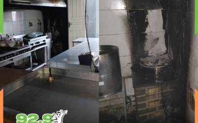 Incêndio em restaurante mobiliza bombeiros no Centro de Itajaí