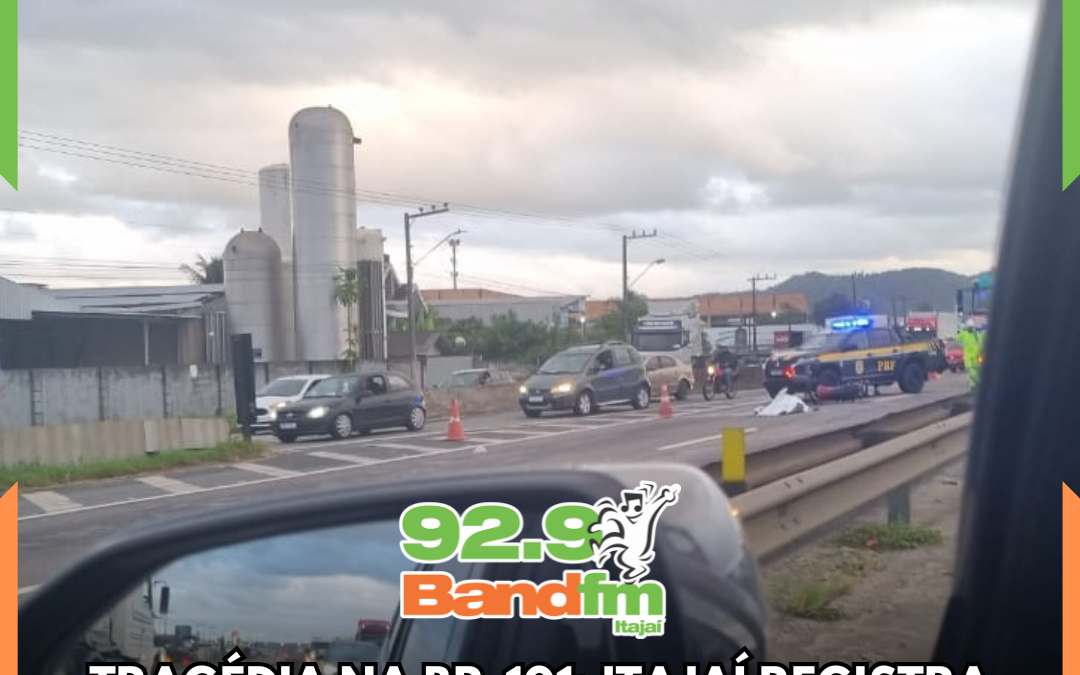 TRAGÉDIA NA BR-101: Itajaí registra primeira morte no trânsito de 2026 após motociclista vir à óbito no bairro Salseiros