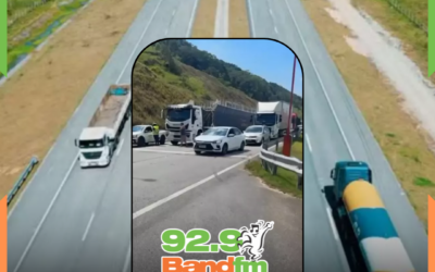 Funcionários bloqueiam Contorno Viário de SC em protestos por salários atrasados e geram caos no trânsito