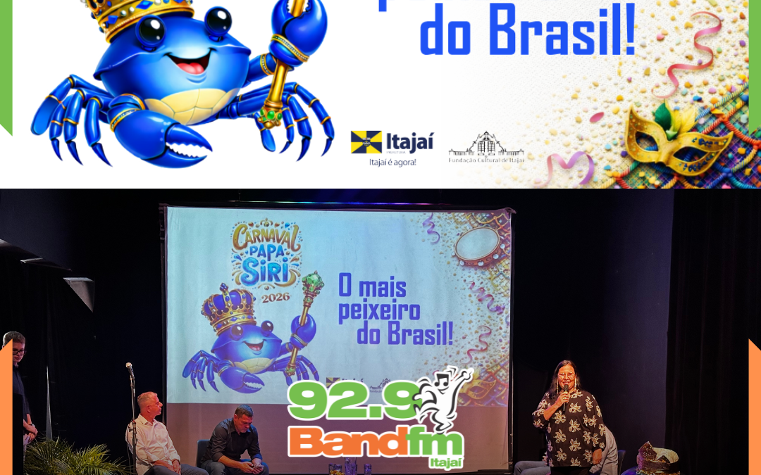 Carnaval Papa-Siri 2026 terá esquenta, grito de carnaval e cinco dias de folia em Itajaí