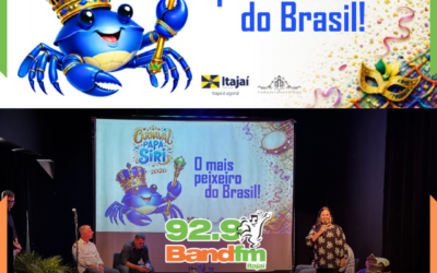 Carnaval Papa-Siri 2026 terá esquenta, grito de carnaval e cinco dias de folia em Itajaí