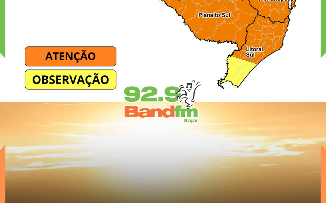 Calor acima dos 35ºC e temporais marcam a semana em Santa Catarina