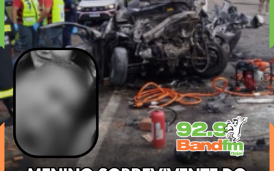 Menino sobrevivente do grave acidente na BR-101 recebe alta em Itajaí