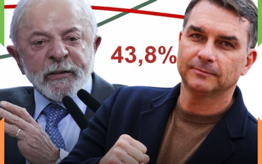 VIRA-VIROU: Flávio Bolsonaro avança nas pesquisas e ultrapassa Lula em décimos nas previsões para 2026