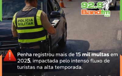 Penha é líder como a cidade com maior número de multas aplicadas no ano de 2025
