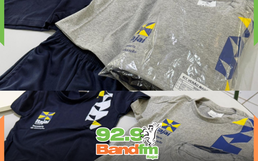 Uniforme escolares começaram a ser entregues nesse domingo (8), em Itajaí