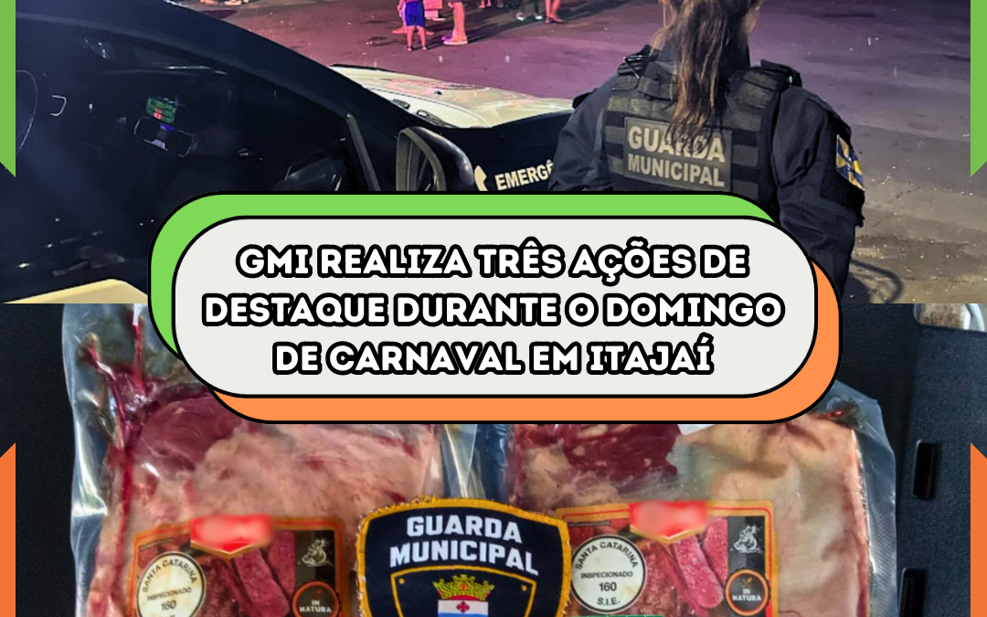 GMI realiza três ações de destaque durante o domingo de Carnaval em Itajaí