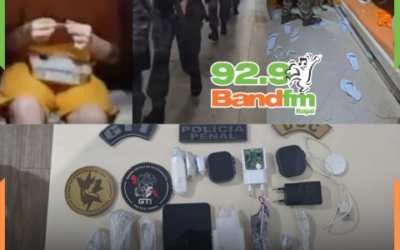 Operação no Presídio da Canhanduba apreende celulares após vídeos de presos com drogas viralizarem