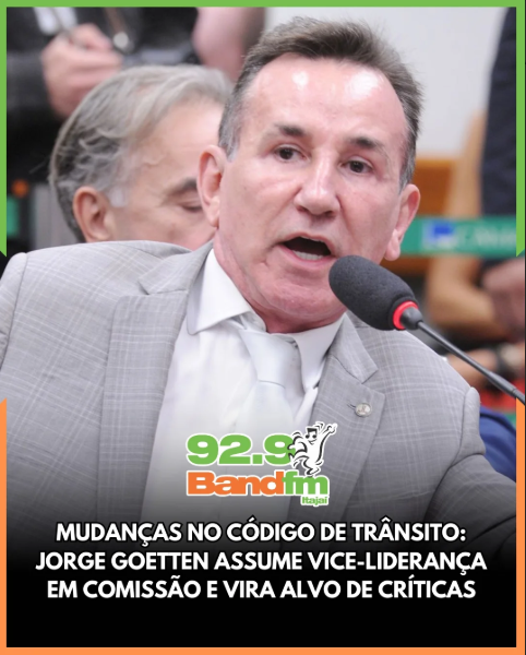 Mudanças no Código de Trânsito: Jorge Goetten assume vice-liderança em comissão e vira alvo de críticas