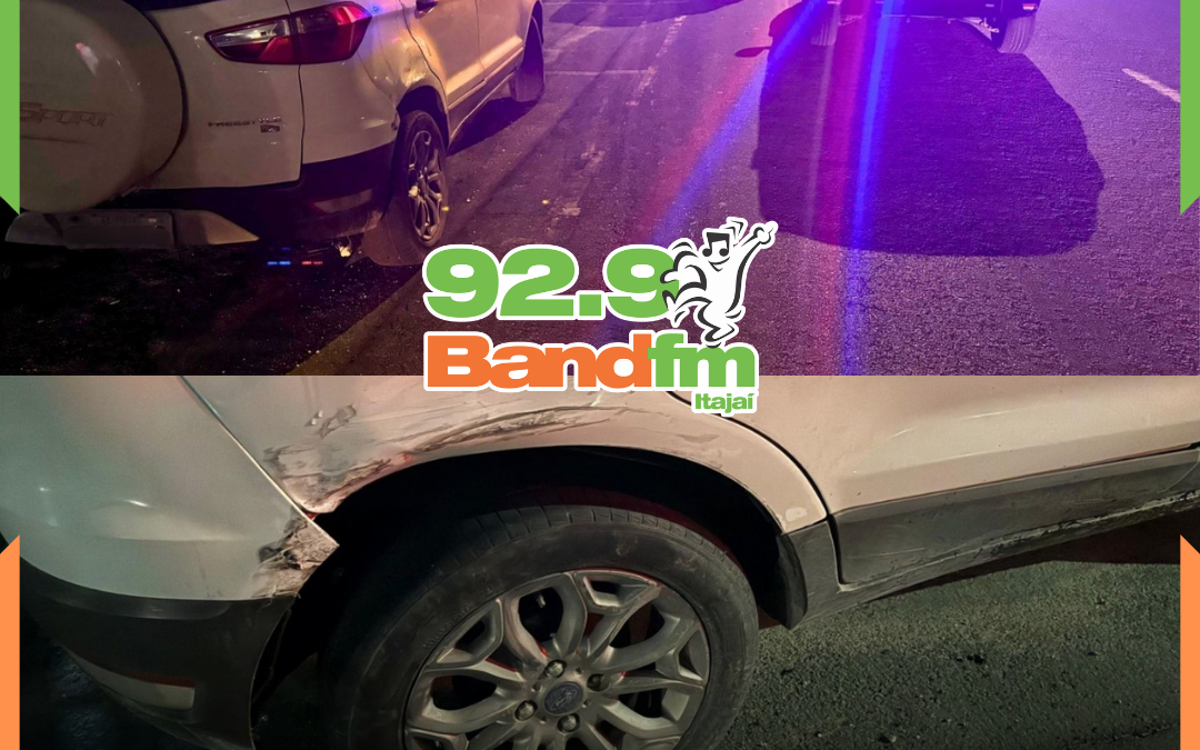 Motorista embriagado bate em carros estacionados na Beira-Rio, em Itajaí