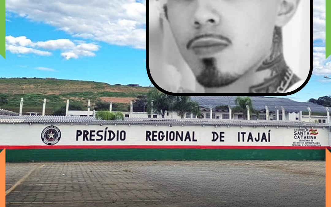 Detento ligado ao PGC morre após se engasgar com pedaço de carne na Canhanduba, em Itajaí