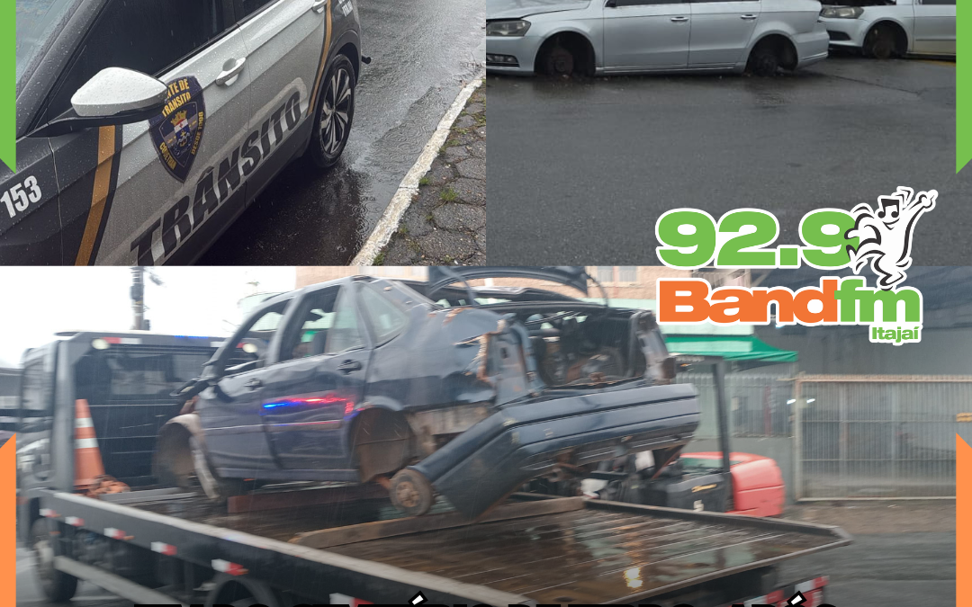FIM DO CEMITÉRIO DE FERRO: Após diversas denúncias, município inicia retirada de carros abandonados na Barra do Rio, em Itajaí