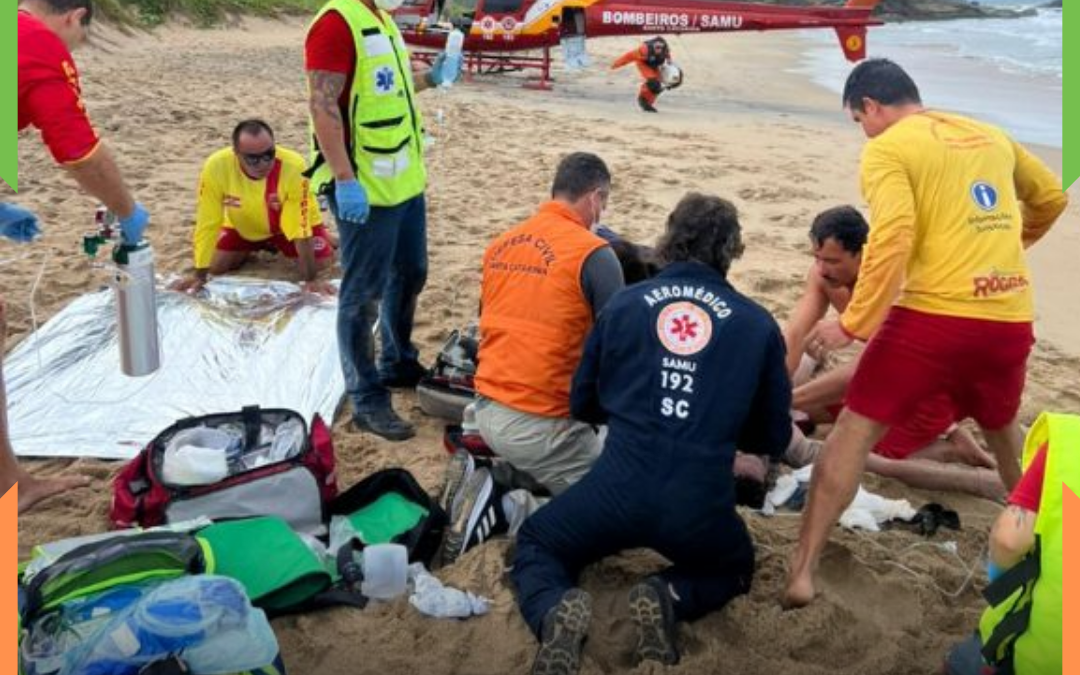 Afogamento fora de área monitorada termina em morte na Praia do Quilombo, em Penha