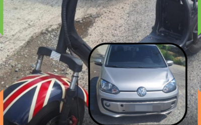 Colisão entre carro e ciclomotor deixa jovem gravemente ferido na SC-486, em Itajaí