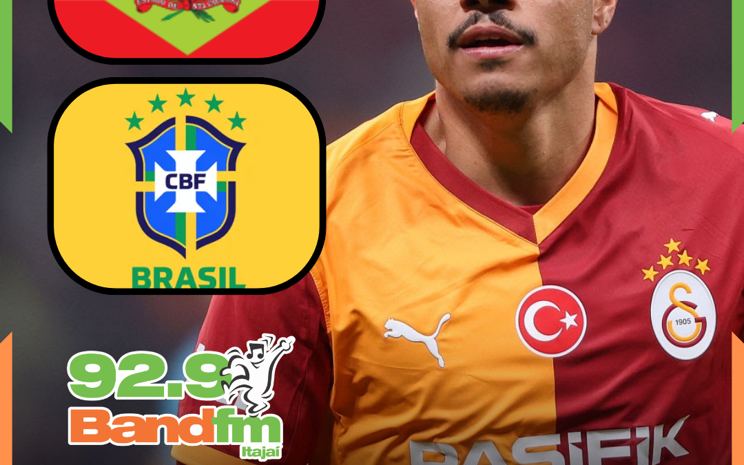 A VEZ DE GABRIEL SARA: Catarinense é convocado por Carlo Ancelotti para amistosos da Seleção Brasileira