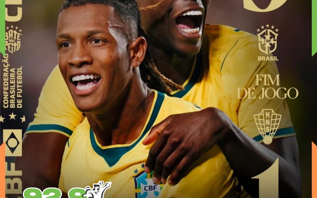 VAI, BRASIL: Em noite inspirada da juventude nacional, seleção bate a Croácia por 3×1 e exorciza fantasmas