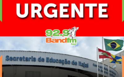 URGENTE: Aulas permanecem suspensas em 11 unidades da Rede Municipal de Ensino em Itajaí; VEJA: