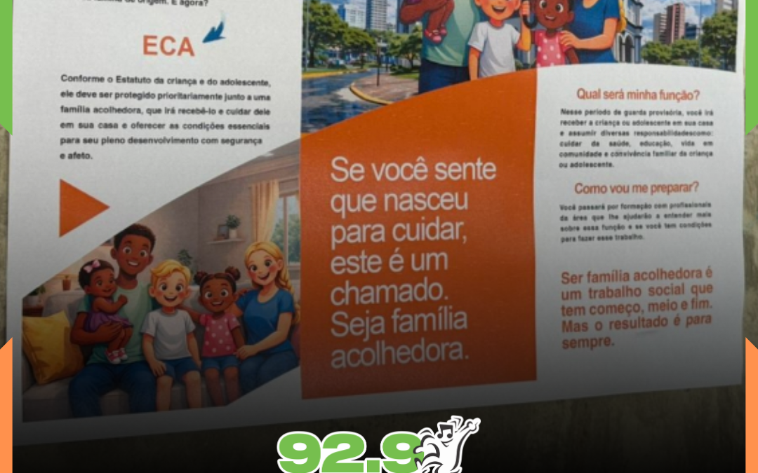 Lançamento do serviço ‘Família Acolhedora’ será nesta quarta-feira (8), em Itajaí