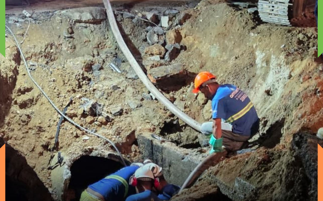Reparo em adutora rompida é finalizado nesta madrugada para Itajaí e Navegantes