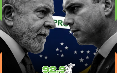 Pesquisa da CNN mostra Flávio com 35,9% e Lula com 33,2% das intenções dos votos no 1º turno