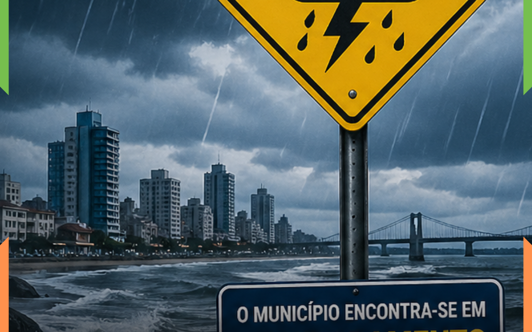 Defesa Civil alerta para retorno da chuva e risco de temporais em Itajaí