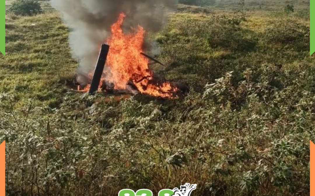 ATUALIZAÇÃO: Queda de helicóptero termina com piloto carbonizado em Pomerode