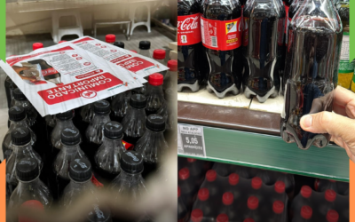 FEBRE DO ÁLBUM DA COPA VIRA BAGUNÇA: Garrafas da Coca-Cola com figurinhas exclusivas aparecem sem rótulo em estabelecimentos de Itajaí e região