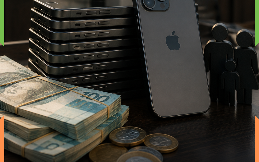 Câmara de Porto Belo gasta mais de R$ 120 mil em iPhones 16 para vereadores; cada aparelho custou R$ 11.299 aos cofres públicos