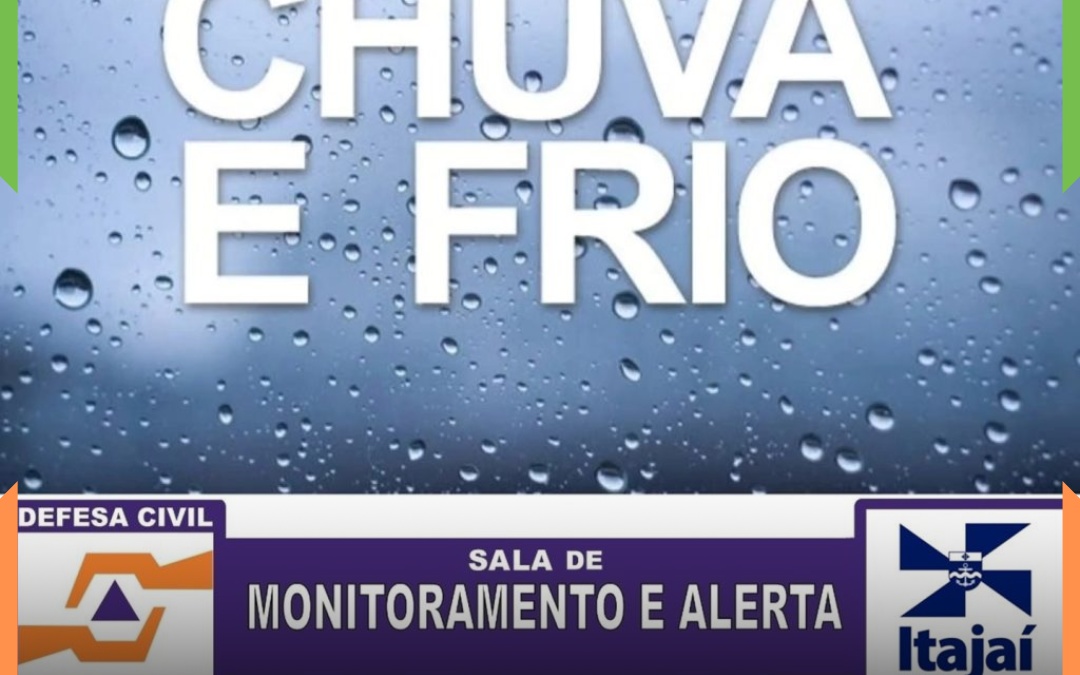 Frente fria avança sob o Litoral de SC, traz risco de temporais, ressaca e queda brusca nas temperaturas em Itajaí
