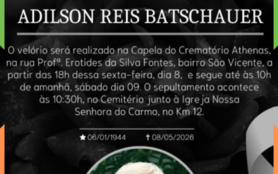 LUTO: Morre radialista Adilson Reis Batschauer, aos 82 anos